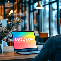Editable Laptop Screen for Web Layout psd