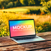 Digital Project Displayed on Laptop Screen psd