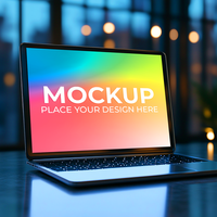 Application Walkthrough Displayed on Laptop psd
