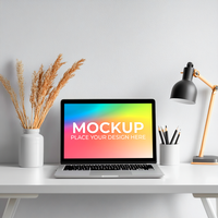 Laptop-Based Tech Branding Presentation psd