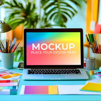 Showcase Web Templates with Laptop Scene psd