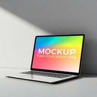 Tech Product Display Using Blank Laptop psd