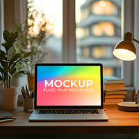 Sleek Tech Mockup for Software UI Design psd