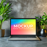 Modern Laptop Design Template for UI UX psd