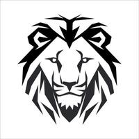Lion Face in Tribal Design vector