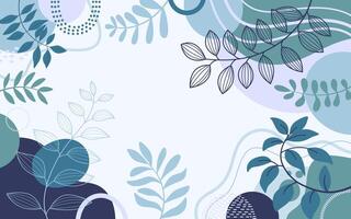 Frame flower spring background with beautiful. vector