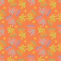 Abstract prints in the minimalist style. Botanical style with flowers and leaves. Pastel-colored patterns from the flower market. vector