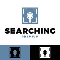 searching icon logo template illustration design vector