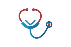 Modern Stethoscope Icon Design vector