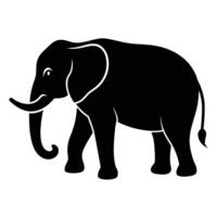 of an Elephant Minimalist Design vector