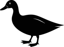 Duck Silhouette Standing Design vector