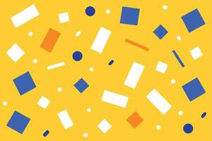 Abstract with Geometric Shapes Circles Squares and Rectangles vector