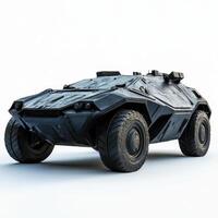 A rugged, armored vehicle designed for tactical operations and off-road capabilities photo