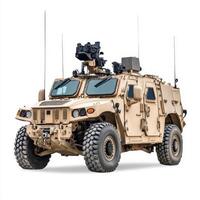 Military vehicle designed for transport and protection in combat situations photo