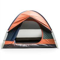 A colorful camping tent designed for outdoor leisure activities photo
