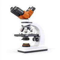 A modern microscope designed for scientific observation and analysis. photo