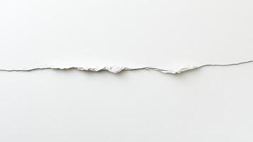 A minimalist artwork featuring a textured white line on a plain background. photo