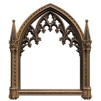 Ornate Gothic archway design, showcasing intricate detailing and architectural elegance photo