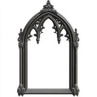 A gothic-style archway frame, ornate and detailed, designed for artistic displays or decor photo