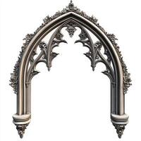 Ornate Gothic archway design, showcasing intricate details and architectural elegance photo