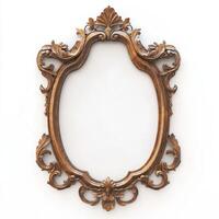 Ornate vintage picture frame with intricate detailing, designed to hold artwork or photographs photo