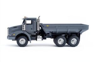 A detailed model of a dump truck designed for construction and transport purposes. photo