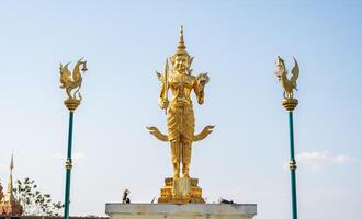 Beautiful statue of Phra Siam Devadhiraj in Chiang Rai province of Thailand. photo