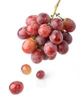 A bunch of grapes isolated on a white background. photo