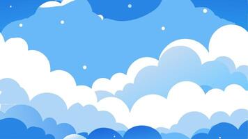 Dreamy Background Floating Clouds vector