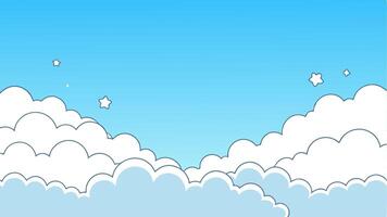 Dreamy Floating Clouds vector