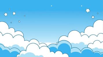 Background Floating Cloud vector