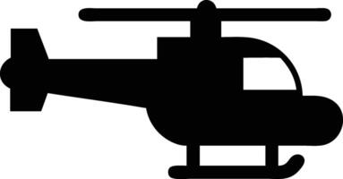Aviation Silhouette Design Featuring A Helicopter In Flight Airborne Adventure vector