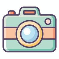 Cute Retro Camera Icon Design For Photography And Creative Projects vector