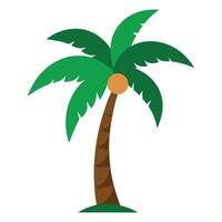 Simple Palm Tree Illustration Isolated On White Background Design vector