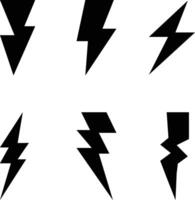 Lightning Strike 2D Art Dynamic Electrical Storm Illustration Element vector