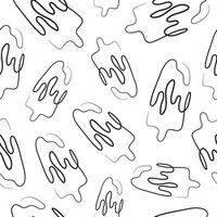 seamless pattern with a simple icon of a rectangular ice cream on a stick drawn with a single outline in line art style vector