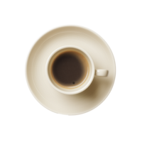 coffee cup and plate on transparency background create simple yet elegant presentation, evoking warmth and comfort png