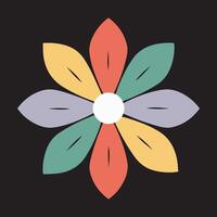 Creative Floral Illustration with Vibrant Colors vector