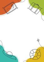 Vertical vacation background with some copy space vector