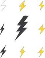 Lightning bolt icon vector