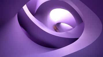 Abstract Purple Swirling Curves Form A Tunnel photo