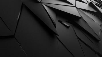 Abstract Black Geometric Shapes Pattern Background photo