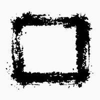 Grunge Ink Border Frame Distressed Artistic Design vector