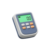 Digital Timer Device Modern Gadget Green Display Buttons png