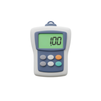 Digital Handheld Meter Device Colorful Buttons Green Display Screen png