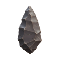 An ancient weapon made of stone that has been sharpened to a point png