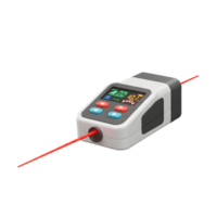 Modern Digital Laser Measurement Tool Red Beam Display Buttons png