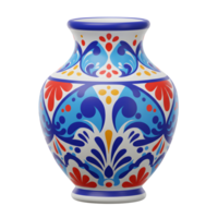 Decorative Ceramic Vase with Floral Pattern Adds Style to Home png