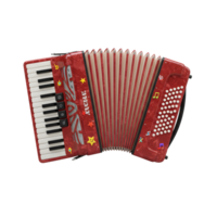 Accordion Instrument with Keys and Buttons Musical Entertainment Object png