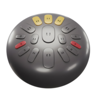 Handpan Drum Instrument Closeup with Different Colored Notes and Simple Design png